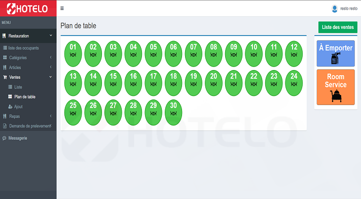 Gestion réservations